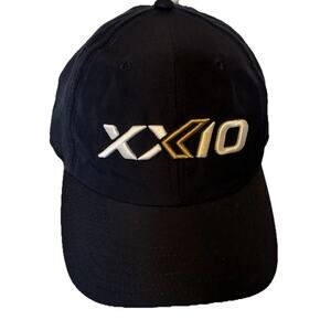 Xxio Golf Hat Black Silver Gold Baseball Cap Adjustable